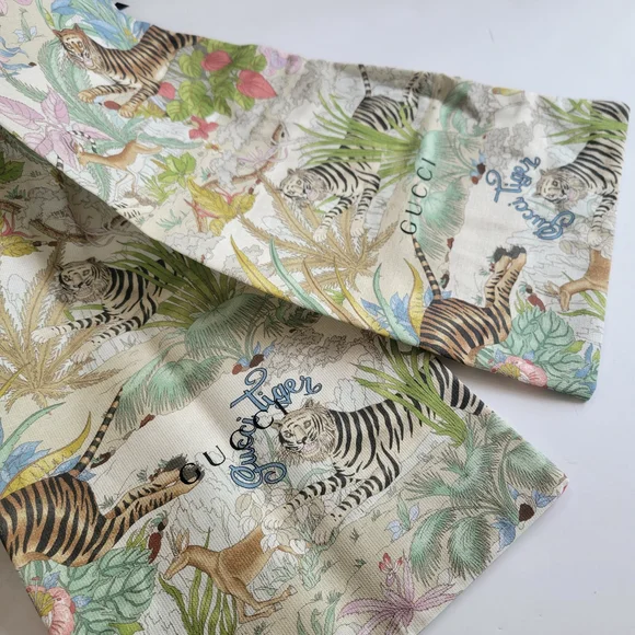 Gucci Women's Floral Print Loafers - Multicolor Year Of Tiger RARE Size 7 NIB - Picture 7 of 8